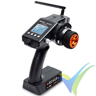 Radiolink RC4GS V2 2.4GHz transmitter for car, 4 ch with R6FG receiver-gyro