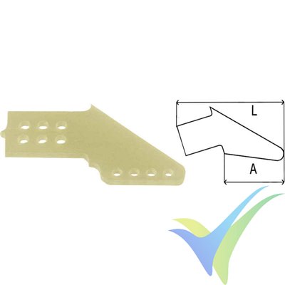 32mm fibreglass control horn, 10 pcs