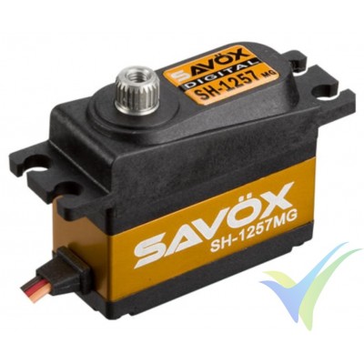 Servo digital Savox SH1257MG, 29.5g, 2.5Kg.cm, 0.07s/60º, 4.8V-6V