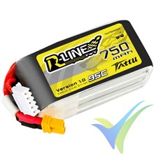 Batería LiPo Tattu R-Line - Gens ace 750mAh (11.1Wh) 4S1P 95C 82g XT30