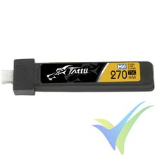 Tattu - Gens ace HV LiPo battery 270mAh (1.03Wh) 1S1P 75C 6.5g JST-PHR 2.0, 5 uds