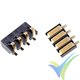 EC2 connector, 2mm, gold plated, male and female
