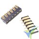 SMD 6 pin connector with spring contact, pair