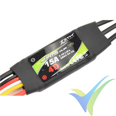 ZTW Mantis Slim G2 15A 4D brushless ESC, 2S-4S, SBEC 3A, 9g