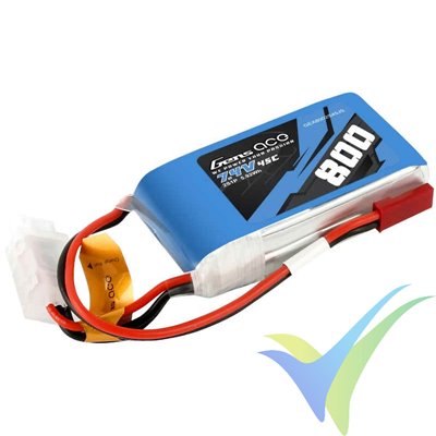 Batería LiPo Gens ace 800mAh (5.92Wh) 2S1P 45C 50g JST-SYP