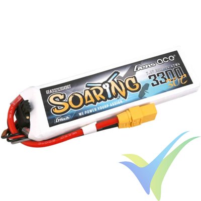 Gens ace G-Tech Soaring LiPo battery 3300mAh (24.42Wh) 2S1P 30C 183g XT90