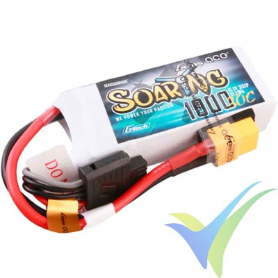 Gens ace G-Tech Soaring LiPo battery 1000mAh (11.1Wh) 3S1P 30C 92g XT60
