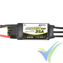 ZTW Mantis G2 35A brushless ESC, 2S-4S, SBEC 4A, 39g