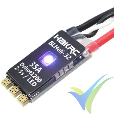  BLHELI-32 HAKRC 35A brushless ESC, 2S-5S, without BEC, 6.2g