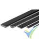 Carbon fiber solid strip 2x12x1000mm