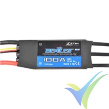 ZTW Beatles G2 100A brushless ESC, 2S-6S, SBEC 8A, 80g