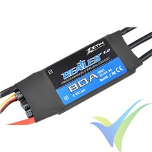 ZTW Beatles G2 80A brushless ESC, 2S-6S, SBEC 8A, 75g