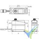 Savox SV-1250MG+ HV digital servo, 29.6g, 8Kg.cm, 0.095s/60º, 6V-7.4V