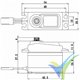 Savox SC-1258TG+ digital servo, 52.4g, 12Kg.cm, 0.08s/60º, 4.8V-6V