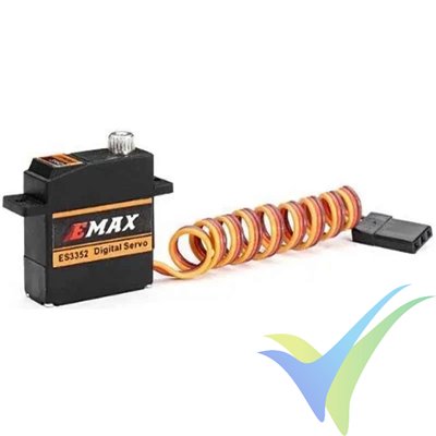 EMAX ES3352 digital servo, 12.4g, 2.8Kg.cm, 0.10s/60º, 4.8V-6V