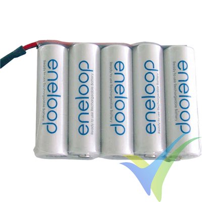 Batería receptor Ni-MH Eneloop AA 1900mAh, 6V plana