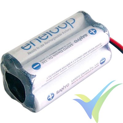 Ni-MH RX battery 800mAh Eneloop AAA, 4.8V cube