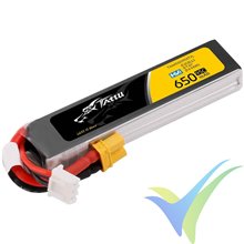 Tattu - Gens ace HV LiPo battery 650mAh (4.94Wh) 2S1P 95C 33g XT30 (formato largo)