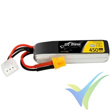 Tattu - Gens ace HV LiPo battery 450mAh (3.42Wh) 2S1P 95C 28g XT30 (long shape)