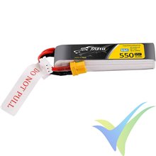 Tattu - Gens ace HV LiPo battery 550mAh (4.18Wh) 2S1P 95C 32g XT30 (long shape)