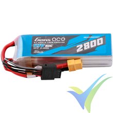 Gens ace G-Tech LiPo battery 2800mAh (31.08Wh) 3S1P 60C 218g XT60