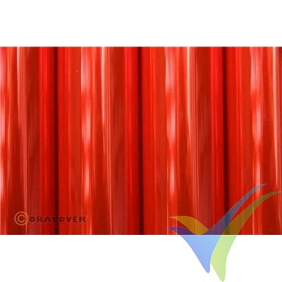 Oracover 21-026 rojo flúor transparente 1m x 60cm