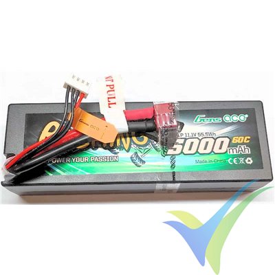 Batería LiPo Gens ace Bashing 5000mAh (55.5Wh) 3S1P 60C 380g Deans