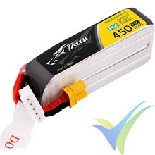 Tattu - Gens ace HV LiPo battery 450mAh (6.84Wh) 4S1P 95C 49g XT30 (formato largo)