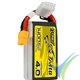 Tattu R-Line V4.0 - Gens ace LiPo battery 1400mAh (20.72Wh) 4S1P 130C 158g XT60