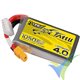 Tattu R-Line V4.0- Gens ace LiPo battery 1050mAh (15.54Wh) 4S1P 130C 128g XT60