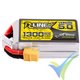 Tattu R-Line V5.0 - Gens ace LiPo battery 1300mAh (19.24Wh) 4S1P 150C 156g XT60