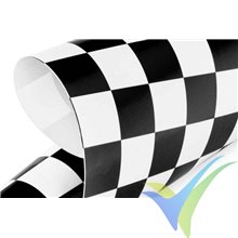 KAVAN covering film - checkered black/white, 64cm x 2m