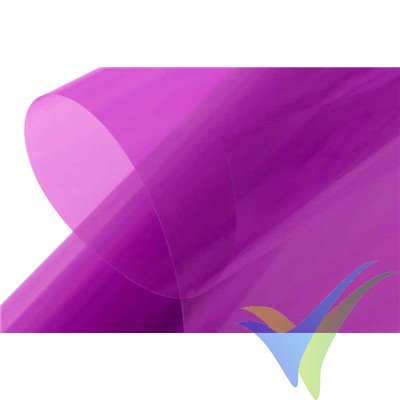 KAVAN covering film - transparent bright purple, 64cm x 2m