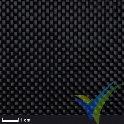 Carbon fabric 160g/m², Aero plain weave, roll 1m x 1m