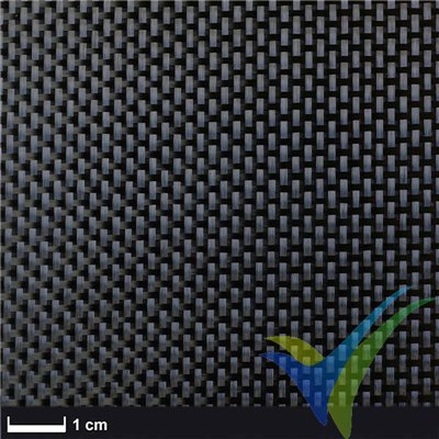 Carbon fabric 68g/m², Aero plain weave, roll 1m x 1m