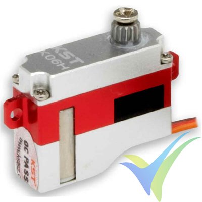 KST X06H V6 digital servo, 6g, 1.8Kg.cm, 0.07s/60º, 3.8V-8.4V