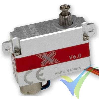 KST X08H V6 digital servo, 8g, 2.8Kg.cm, 0.09s/60º, 3.8V-8.4V