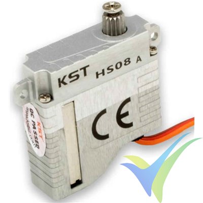 Servo digital KST HS08-A V6, 11g, 6Kg.cm, 0.09s/60º, 3.8V-8.4V