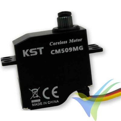 Servo digital KST CM509MG V6, 15g, 6Kg.cm, 0.08s/60º, 4.8V-8.4V