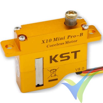 Servo digital KST X10 Mini Pro B V8, 20g, 8Kg.cm, 0.08s/60º, 4.8V-8.4V