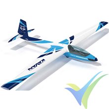 Combo motovelero acrobático KAVAN Swift S-1 ARF azul, 2400mm, 2050g