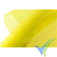 Recubrimiento termoadhesivo KAVAN amarillo luminoso transparente, 64cm x 2m