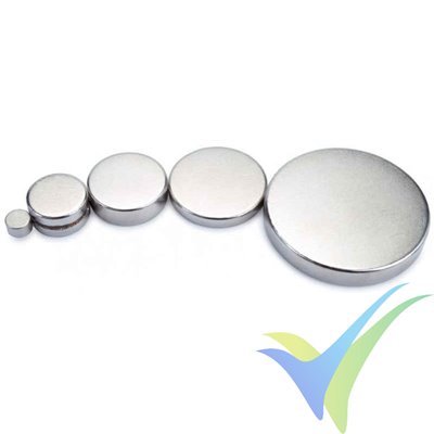 Round neodymium magnet 12x2mm, 2 pcs