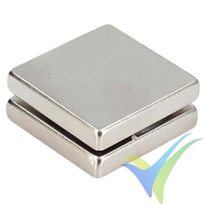 Neodymium magnet 12x12x2mm, 2 pcs