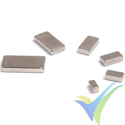 Imán de neodimio rectangular 10x5x1.5mm, 2 uds