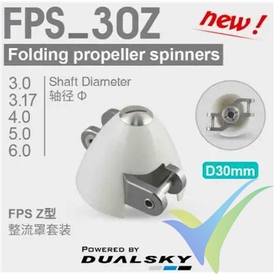 Dualsky FPS 30Z.4 spinner for folding propeller, Ø30/4mm, 10.6g