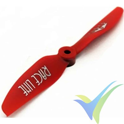 Hélice SUPER Race 5.5x5" L roja invertida