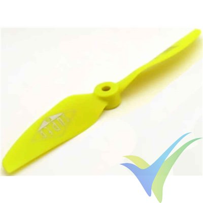 SUPER Race 6.5x4.5" L yellow pusher propeller
