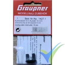 Entrada de agua 10mm de refrigeración para barco, Graupner