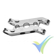 Porta palas Reisenauer 30/3.17/8mm offset 0° con pinza, para cono turbo